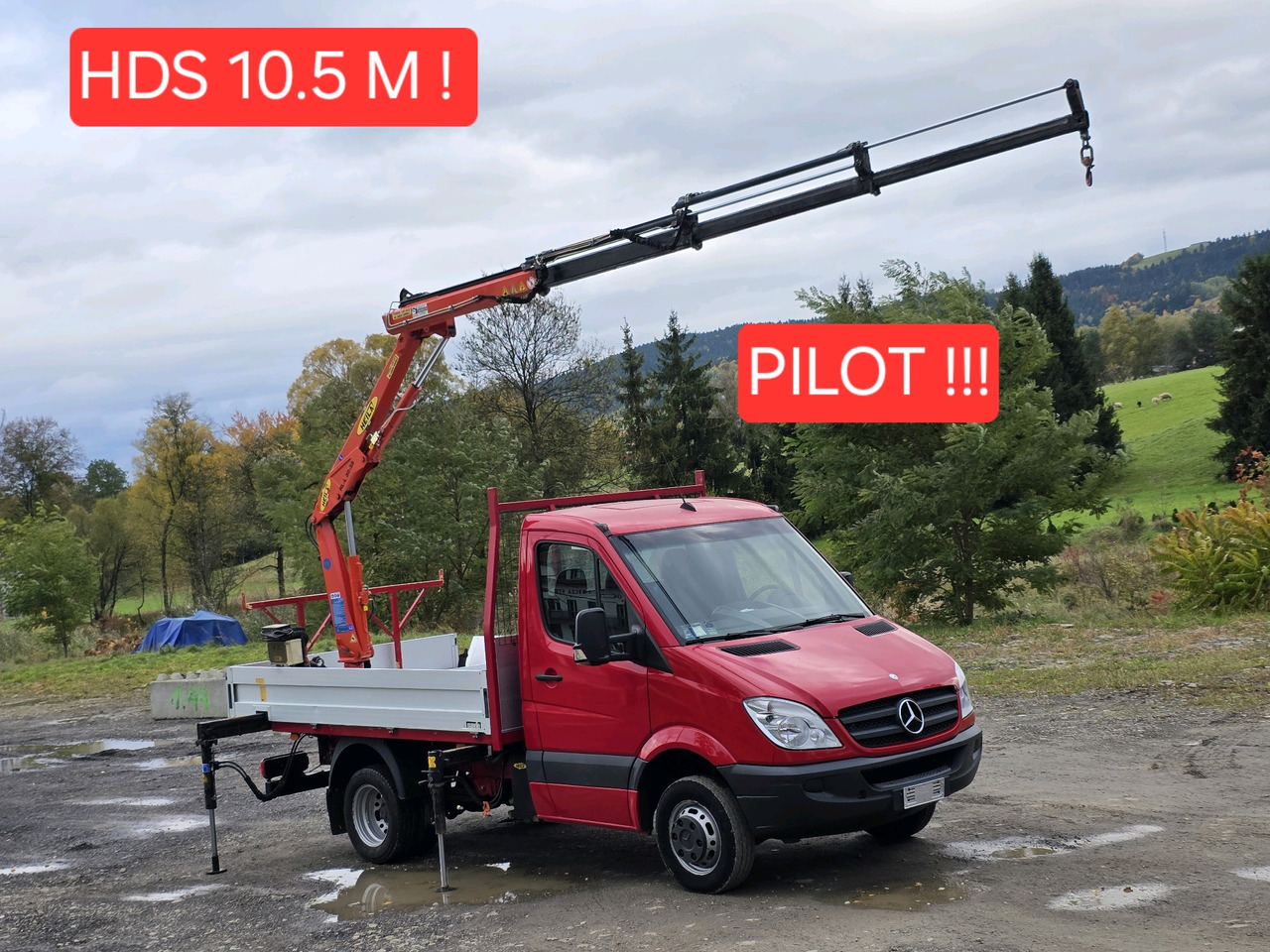 Mercedes-Benz Sprinter 418 CDI Skrzynia +HDS 10.5 M +Pilot  ! 87000km ! - Furgone con cassone fisso: foto 1 Mercedes-Benz Sprinter 418 CDI Skrzynia +HDS 10.5 M +Pilot  ! 87000km ! - Furgone con cassone fisso: foto 1
