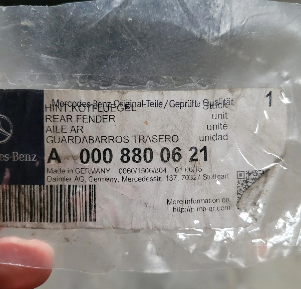 BŁOTNIK MERCEDES ACTROS NOWY ORYGINAŁ A0008800621 CHWALIM116 - Parafango per Camion: foto 5 BŁOTNIK MERCEDES ACTROS NOWY ORYGINAŁ A0008800621 CHWALIM116 - Parafango per Camion: foto 5