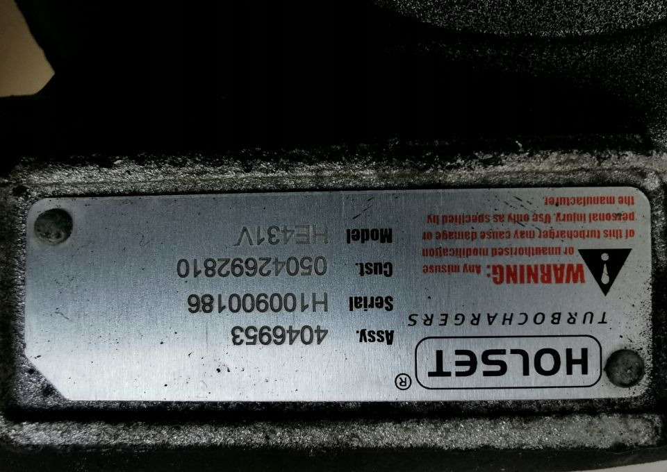 TURBINA IVECO STRALIS TRAKKER CURSOR 8 05042692810 - Turbocompressore per Camion: foto 2 TURBINA IVECO STRALIS TRAKKER CURSOR 8 05042692810 - Turbocompressore per Camion: foto 2