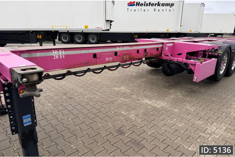 Broshuis 3UCC-39/45 Multi / 2x Extandable / 2x Lift Axle - Semirimorchio portacontainer/ Caisse interchangeable: foto 2 Broshuis 3UCC-39/45 Multi / 2x Extandable / 2x Lift Axle - Semirimorchio portacontainer/ Caisse interchangeable: foto 2