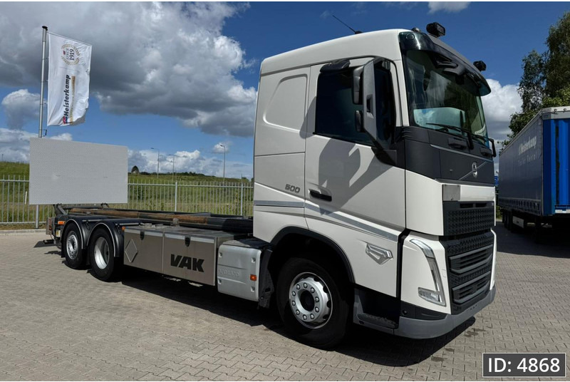 Volvo FH 500 Globetrotter, Euro 6, / 6x2 / Hydraulic body / frame 7.4 m / Tail lift - Autocarro portacontainer/ Caisse interchangeable: foto 4 Volvo FH 500 Globetrotter, Euro 6, / 6x2 / Hydraulic body / frame 7.4 m / Tail lift - Autocarro portacontainer/ Caisse interchangeable: foto 4