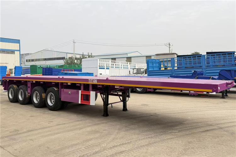 TITAN 4 Axle 40ft Flatbed Semi Trailer for Sale In Guam - Semirimorchio cassonato/ Pianale: foto 5 TITAN 4 Axle 40ft Flatbed Semi Trailer for Sale In Guam - Semirimorchio cassonato/ Pianale: foto 5