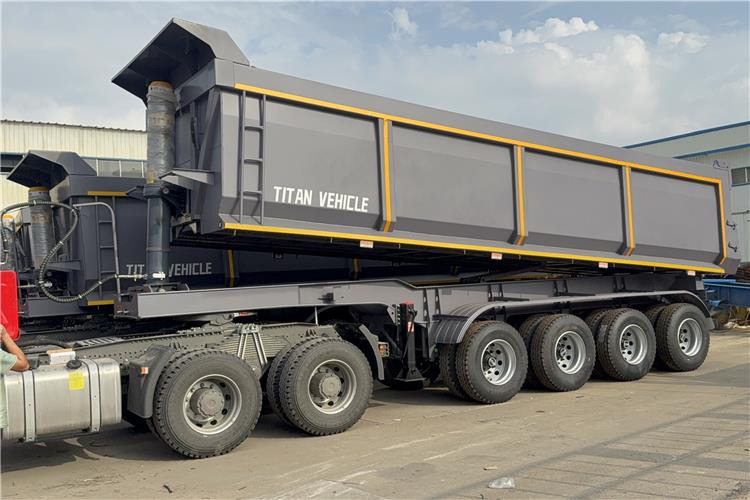 TITAN 4 Axle 80 Ton Dump Trailer for Sale In Cameroon - Semirimorchio ribaltabile: foto 2 TITAN 4 Axle 80 Ton Dump Trailer for Sale In Cameroon - Semirimorchio ribaltabile: foto 2