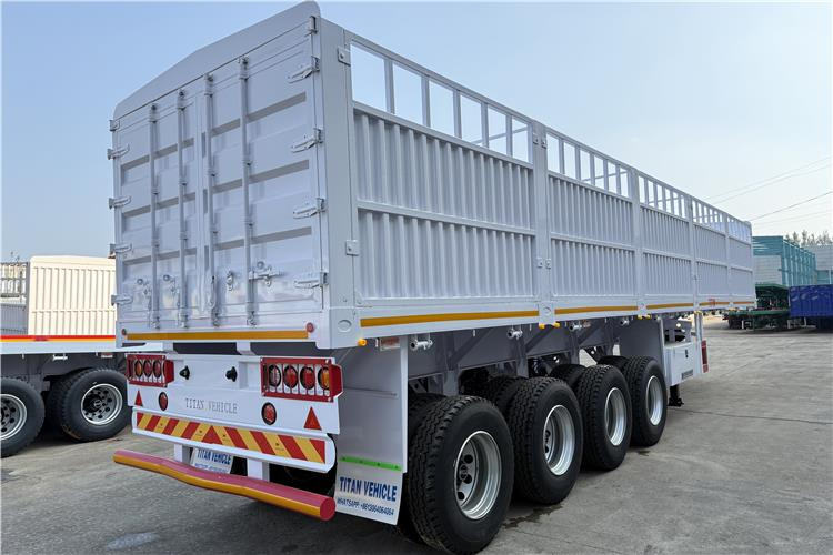 TITAN 4 Axle 80 Ton Fence Cargo Truck Trailer for Sale in Nigeria - Semirimorchio trasporto bestiame: foto 5 TITAN 4 Axle 80 Ton Fence Cargo Truck Trailer for Sale in Nigeria - Semirimorchio trasporto bestiame: foto 5