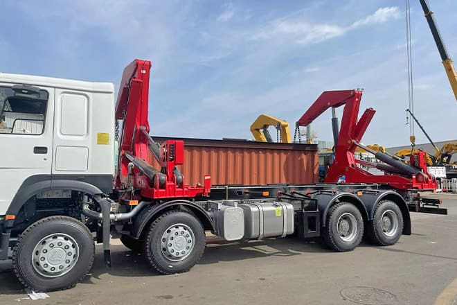 XCMG 20 Ft Side Lifter Truck for Sale in Papua New Guinea - Autocarro portacontainer/ Caisse interchangeable: foto 1 XCMG 20 Ft Side Lifter Truck for Sale in Papua New Guinea - Autocarro portacontainer/ Caisse interchangeable: foto 1