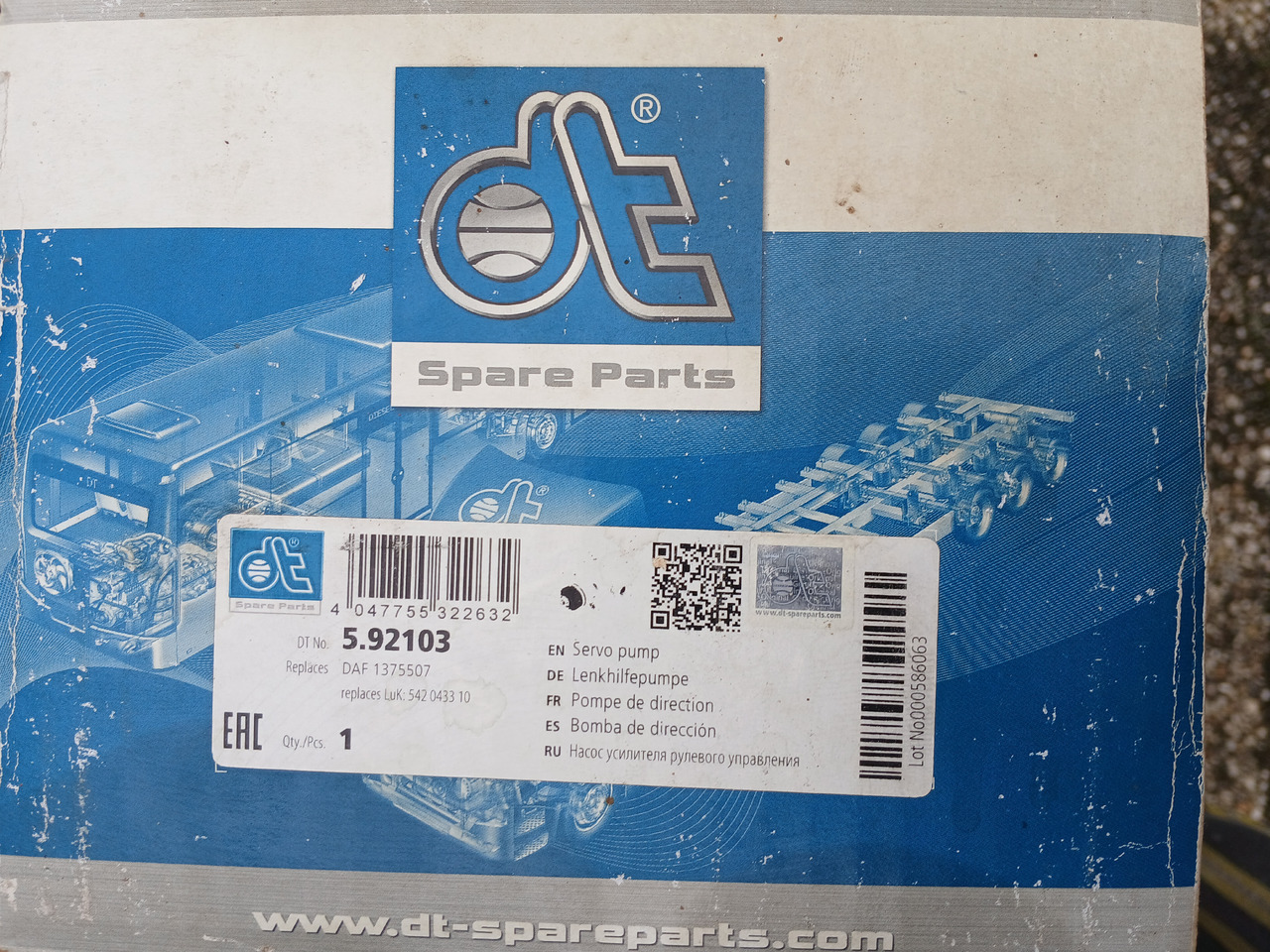 Steeringpump DT 592103 for Daf - Pompa sterzo: foto 3 Steeringpump DT 592103 for Daf - Pompa sterzo: foto 3