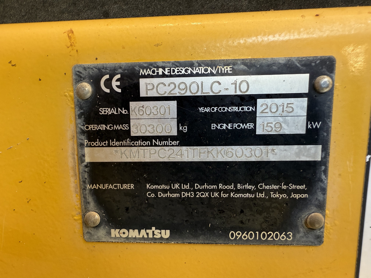 Macchina da cantiere KOMATSU PC290LC-11: foto 14