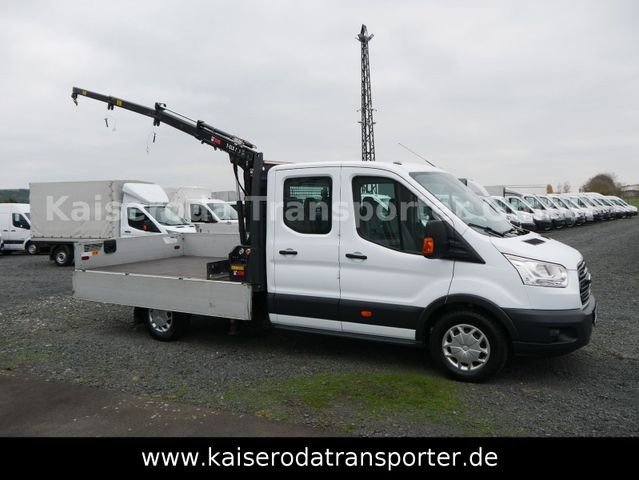 Ford Transit FT 350 L4 HA DoKa Pritsche+Kran Klima - Furgone con cassone fisso: foto 1 Ford Transit FT 350 L4 HA DoKa Pritsche+Kran Klima - Furgone con cassone fisso: foto 1