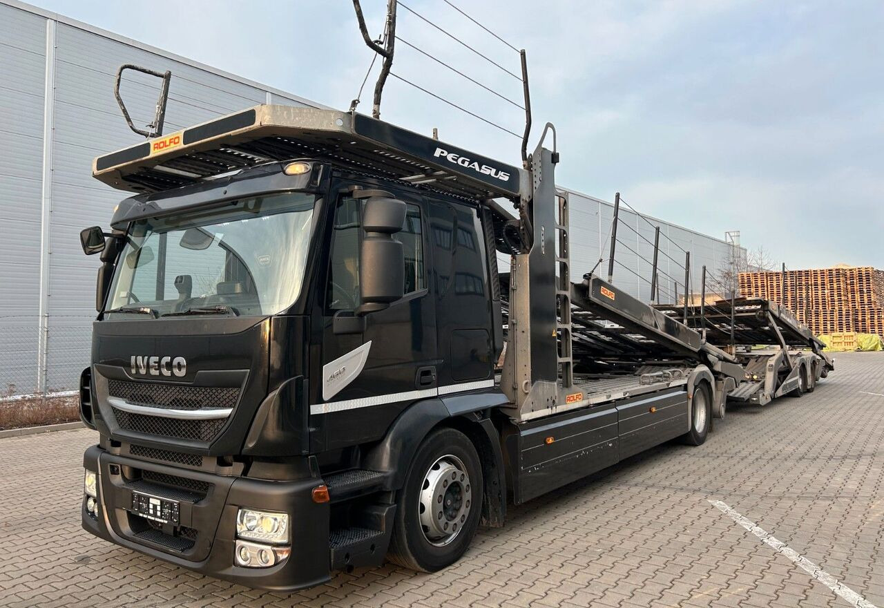 IVECO Stralis 460 + car transporter trailer - Camion bisarca: foto 1 IVECO Stralis 460 + car transporter trailer - Camion bisarca: foto 1