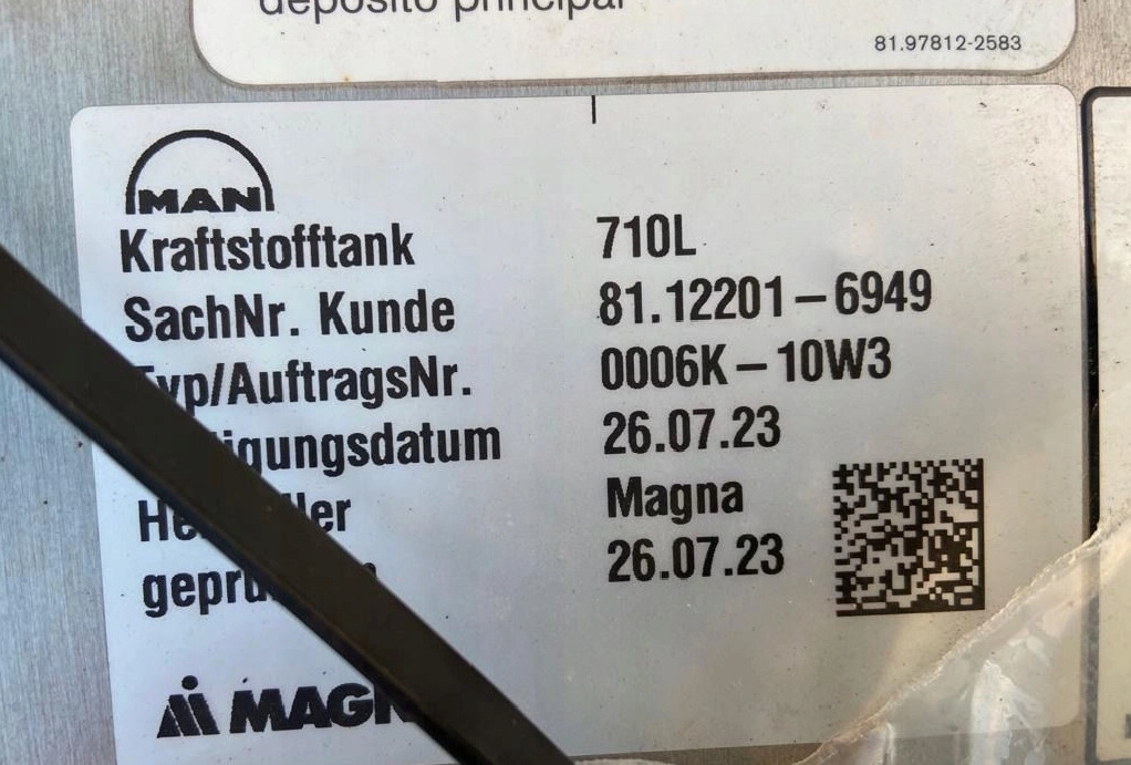 ZBIORNIK PALIWA MAN TGX TGS 710 L 81122016949 - Serbatoio carburante per Camion: foto 4 ZBIORNIK PALIWA MAN TGX TGS 710 L 81122016949 - Serbatoio carburante per Camion: foto 4