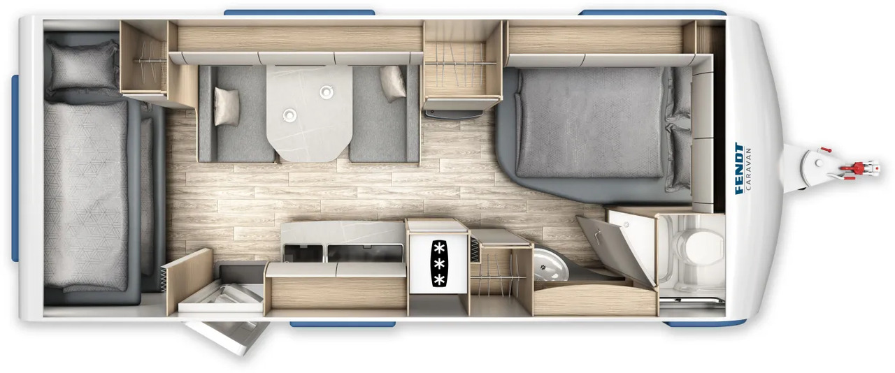 Fendt Bianco Selection 550 SKM GFK, Safety, Shower, 2.000 KG - Caravan: foto 2 Fendt Bianco Selection 550 SKM GFK, Safety, Shower, 2.000 KG - Caravan: foto 2