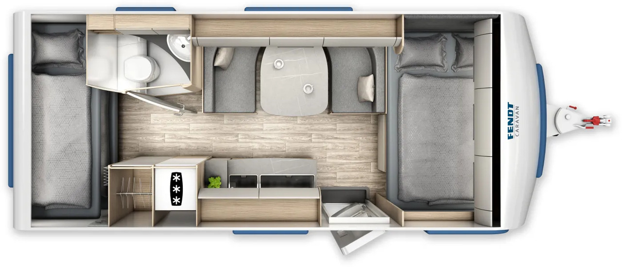 Wohnwagen Fendt Bianco Activ 515 SKF Neues Modell - Caravan: foto 2 Wohnwagen Fendt Bianco Activ 515 SKF Neues Modell - Caravan: foto 2