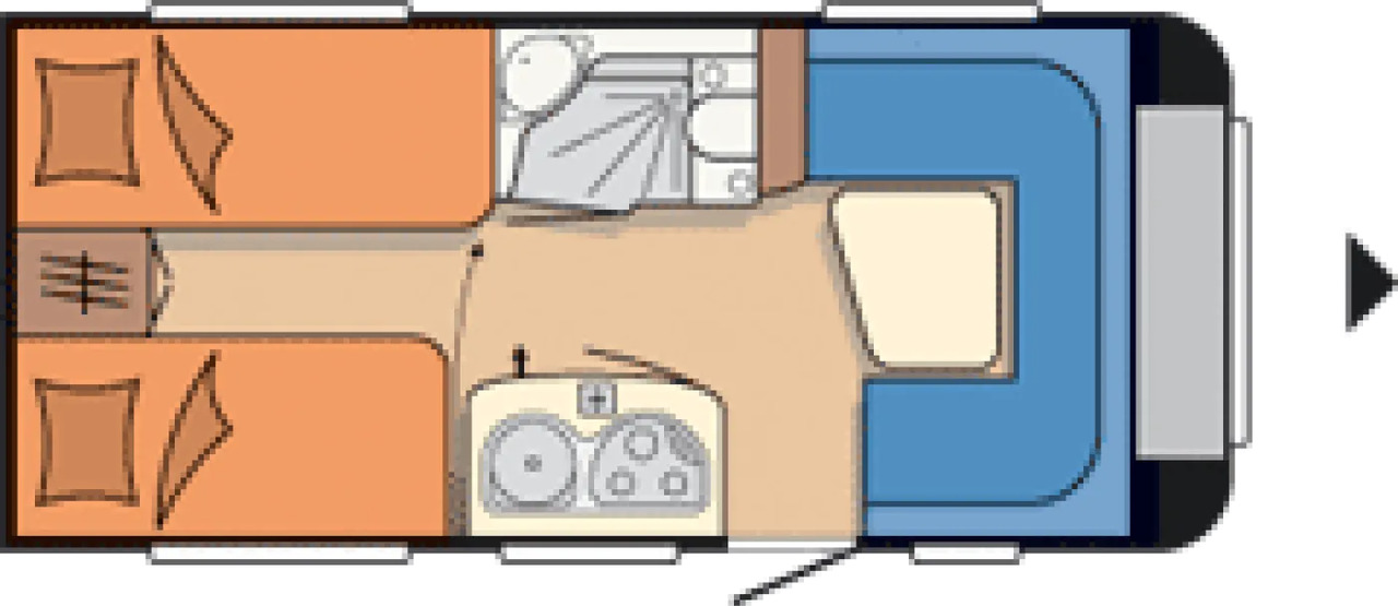 Wohnwagen Hobby De Luxe 460 LU - Caravan: foto 2 Wohnwagen Hobby De Luxe 460 LU - Caravan: foto 2