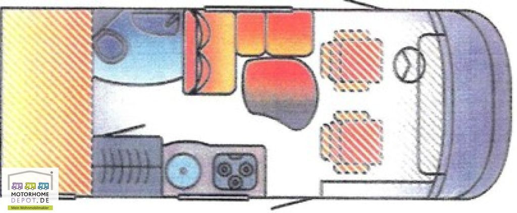 HYMER / ERIBA / HYMERCAR B-Klasse 504 Hubbett Solar Sog Markise - Motorhome: foto 2 HYMER / ERIBA / HYMERCAR B-Klasse 504 Hubbett Solar Sog Markise - Motorhome: foto 2