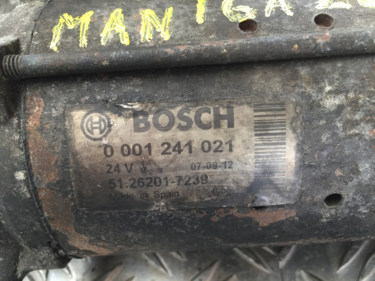 Gebrauchter Anlasser MAN TGA 26 480, Motor Typ D 2876 LF 12, Artikel Nr. : 51.26201 - 7239 - Starter per Camion: foto 5 Gebrauchter Anlasser MAN TGA 26 480, Motor Typ D 2876 LF 12, Artikel Nr. : 51.26201 - 7239 - Starter per Camion: foto 5