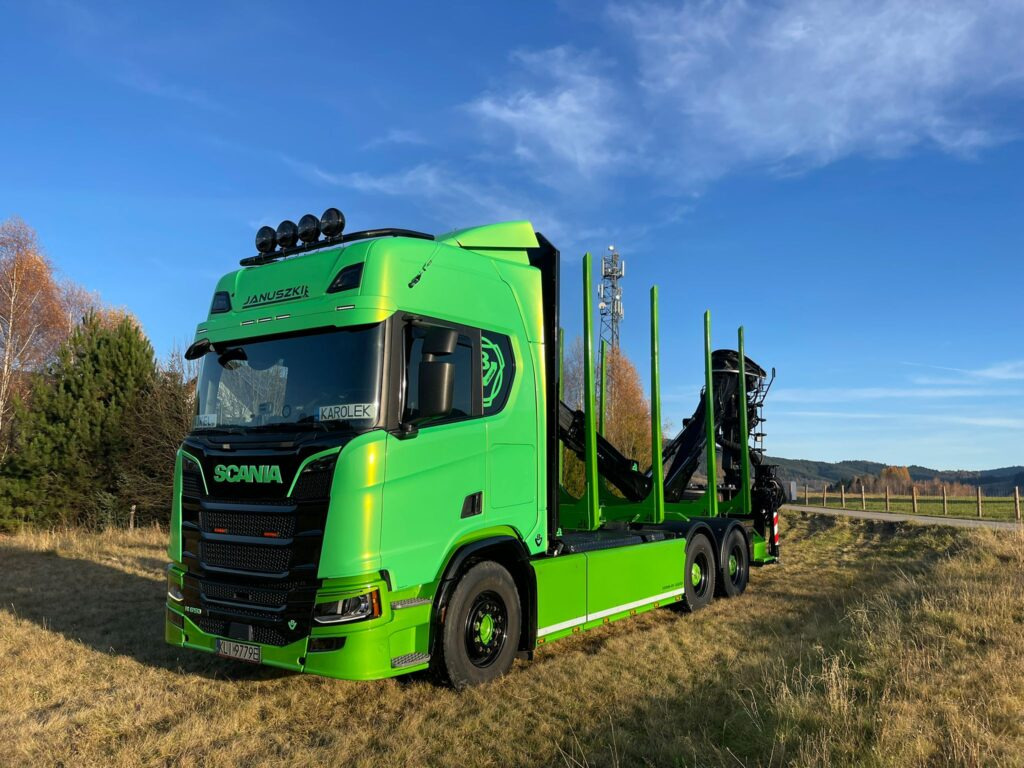 SCANIA 650 „BANDZIOR” - Camion trasporto legname, Camion con gru: foto 2 SCANIA 650 „BANDZIOR” - Camion trasporto legname, Camion con gru: foto 2