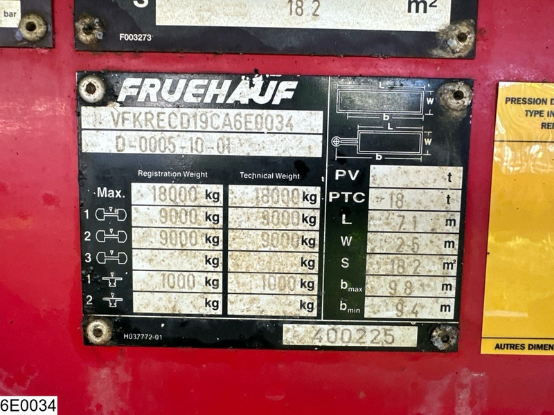 Fruehauf Tautliner - Rimorchio centinato: foto 5 Fruehauf Tautliner - Rimorchio centinato: foto 5