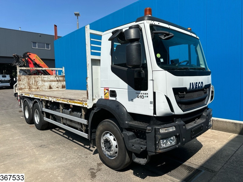 Iveco Trakker 410 6X4, EURO 6, Steel suspension, Retarder - Autocarro con pianale/ Cassone fisso, Camion con gru: foto 3 Iveco Trakker 410 6X4, EURO 6, Steel suspension, Retarder - Autocarro con pianale/ Cassone fisso, Camion con gru: foto 3