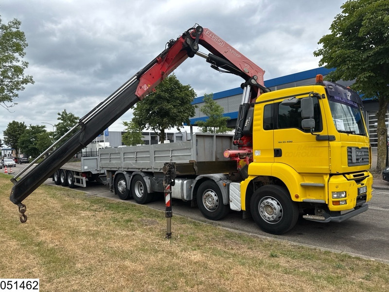 MAN TGA 35 400 8x2, Handgeschakeld, Fassi, Remote, Combi - Autocarro con pianale/ Cassone fisso, Camion con gru: foto 3 MAN TGA 35 400 8x2, Handgeschakeld, Fassi, Remote, Combi - Autocarro con pianale/ Cassone fisso, Camion con gru: foto 3