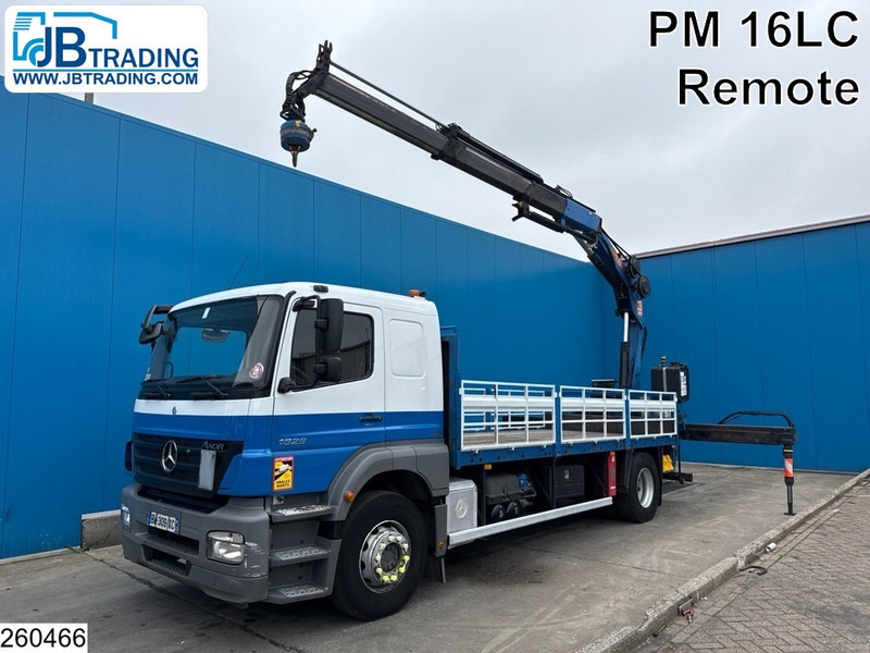 Mercedes-Benz Axor 1829 Manual, PM, Remote control - Autocarro con pianale/ Cassone fisso, Camion con gru: foto 1 Mercedes-Benz Axor 1829 Manual, PM, Remote control - Autocarro con pianale/ Cassone fisso, Camion con gru: foto 1