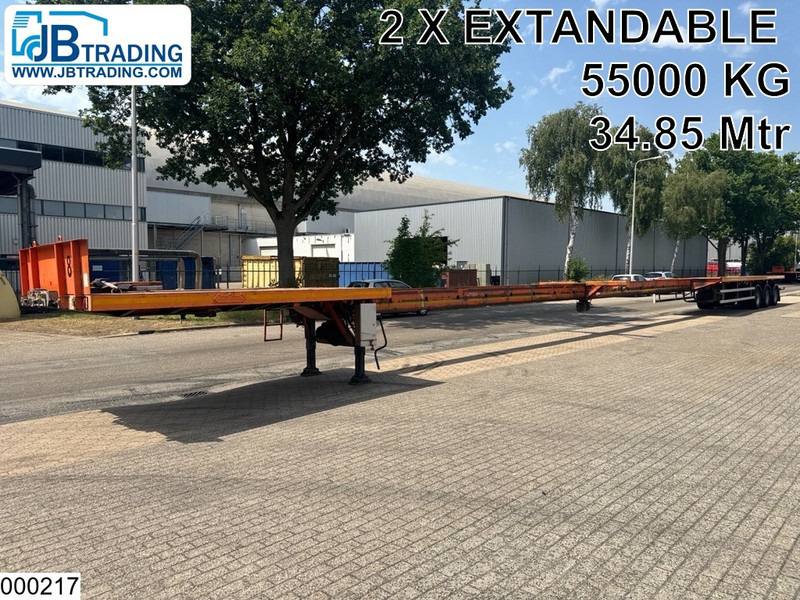 Nooteboom open laadbak 55000 KG, 34.85 m, 2 X Extandable - Semirimorchio cassonato/ Pianale: foto 1 Nooteboom open laadbak 55000 KG, 34.85 m, 2 X Extandable - Semirimorchio cassonato/ Pianale: foto 1