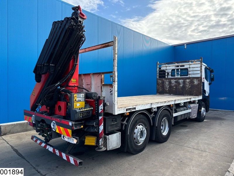Autocarro con pianale/ Cassone fisso, Camion con gru Renault C 430 6x2, EURO 6, Retarder, Palfinger, Remote, Steering: foto 17