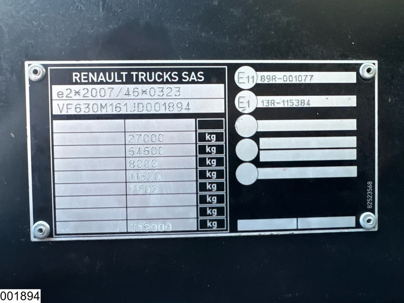 Autocarro con pianale/ Cassone fisso, Camion con gru Renault C 430 6x2, EURO 6, Retarder, Palfinger, Remote, Steering: foto 14