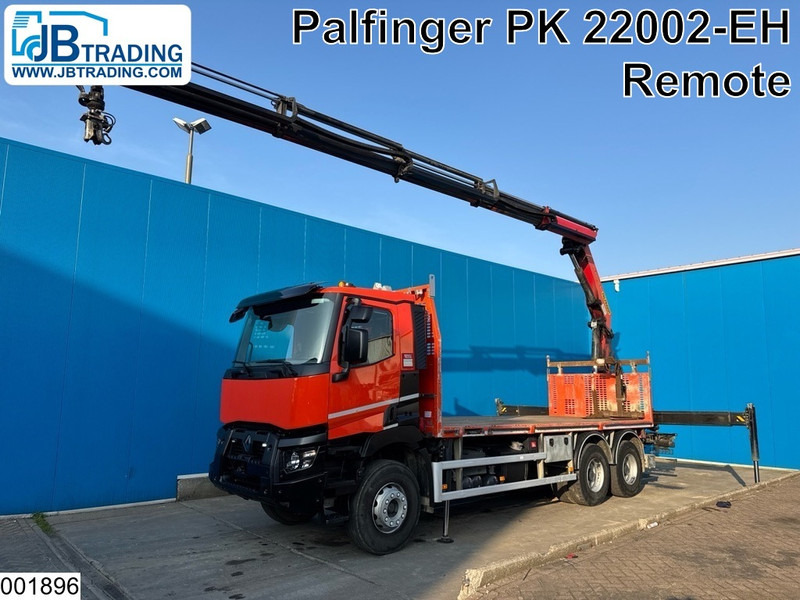 Renault C 430 6x4, EURO 6, Retarder, Palfinger,Remote - Autocarro con pianale/ Cassone fisso, Camion con gru: foto 1 Renault C 430 6x4, EURO 6, Retarder, Palfinger,Remote - Autocarro con pianale/ Cassone fisso, Camion con gru: foto 1