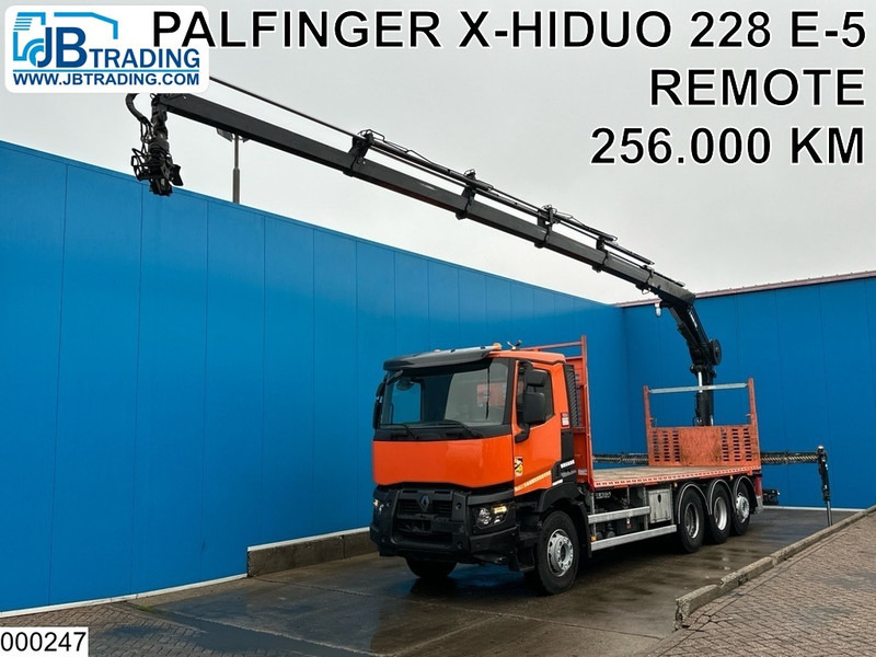 Renault C 430 8X4, EURO 6, HIAB, X-HIDUO 228 E-5 - Autocarro con pianale/ Cassone fisso, Camion con gru: foto 1 Renault C 430 8X4, EURO 6, HIAB, X-HIDUO 228 E-5 - Autocarro con pianale/ Cassone fisso, Camion con gru: foto 1