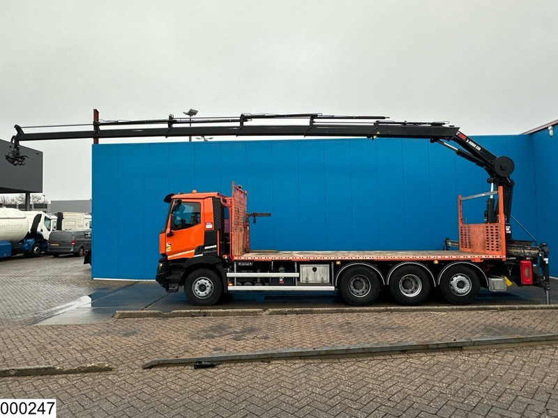 Autocarro con pianale/ Cassone fisso, Camion con gru Renault C 430 8X4, EURO 6, HIAB, X-HIDUO 228 E-5: foto 11