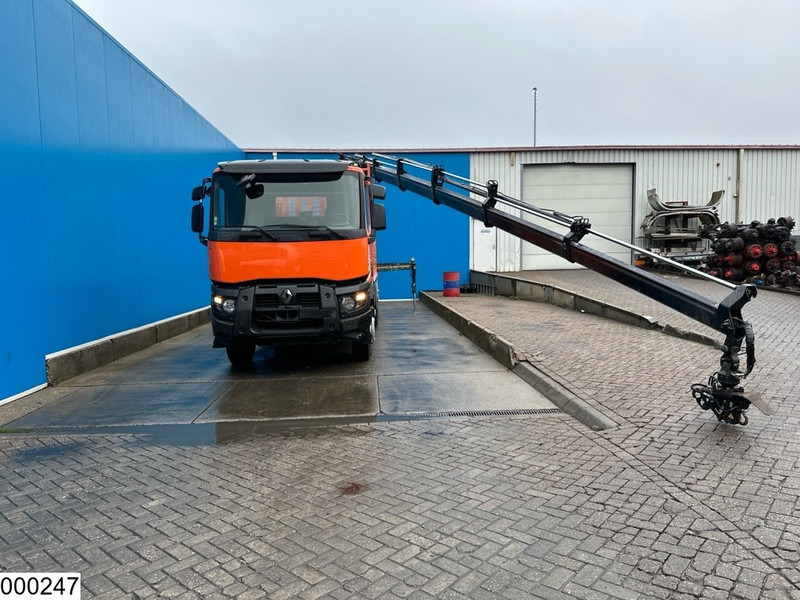 Autocarro con pianale/ Cassone fisso, Camion con gru Renault C 430 8X4, EURO 6, HIAB, X-HIDUO 228 E-5: foto 10