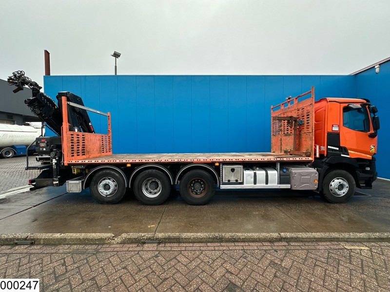 Autocarro con pianale/ Cassone fisso, Camion con gru Renault C 430 8X4, EURO 6, HIAB, X-HIDUO 228 E-5: foto 12