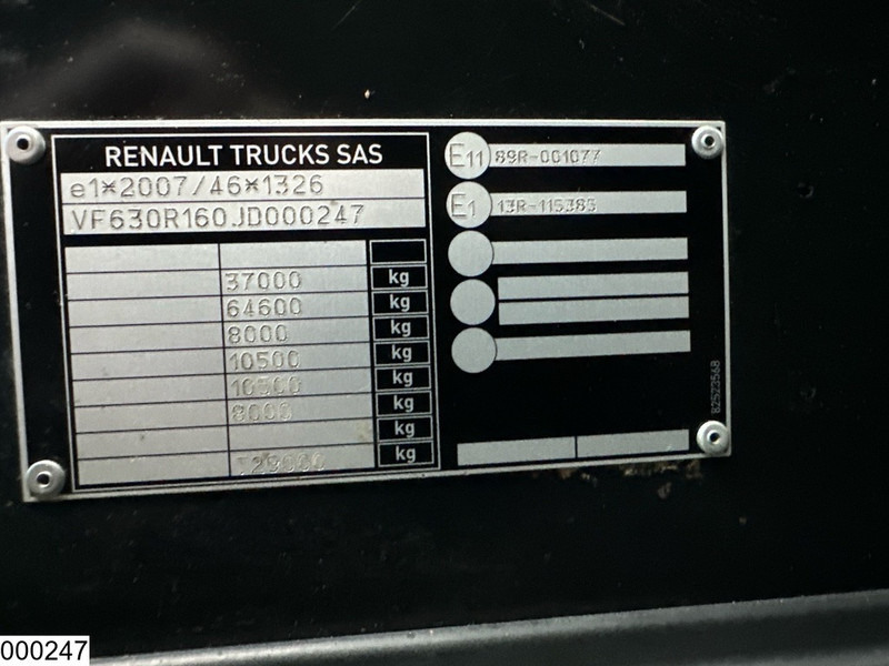 Autocarro con pianale/ Cassone fisso, Camion con gru Renault C 430 8X4, EURO 6, HIAB, X-HIDUO 228 E-5: foto 15