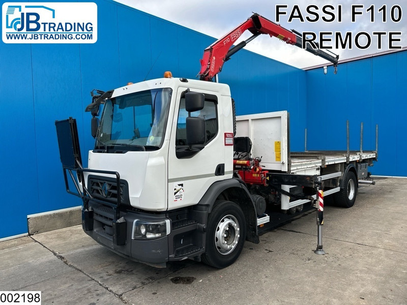 Renault D 19 280 EURO 6, Fassi, Remote - Autocarro con pianale/ Cassone fisso, Camion con gru: foto 1 Renault D 19 280 EURO 6, Fassi, Remote - Autocarro con pianale/ Cassone fisso, Camion con gru: foto 1