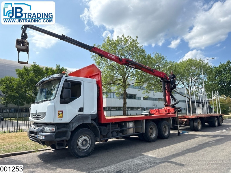 Renault Kerax 450 Dxi 6x4, Manual, Steel, Palfinger, Combi - Camion trasporto legname, Camion con gru: foto 1 Renault Kerax 450 Dxi 6x4, Manual, Steel, Palfinger, Combi - Camion trasporto legname, Camion con gru: foto 1