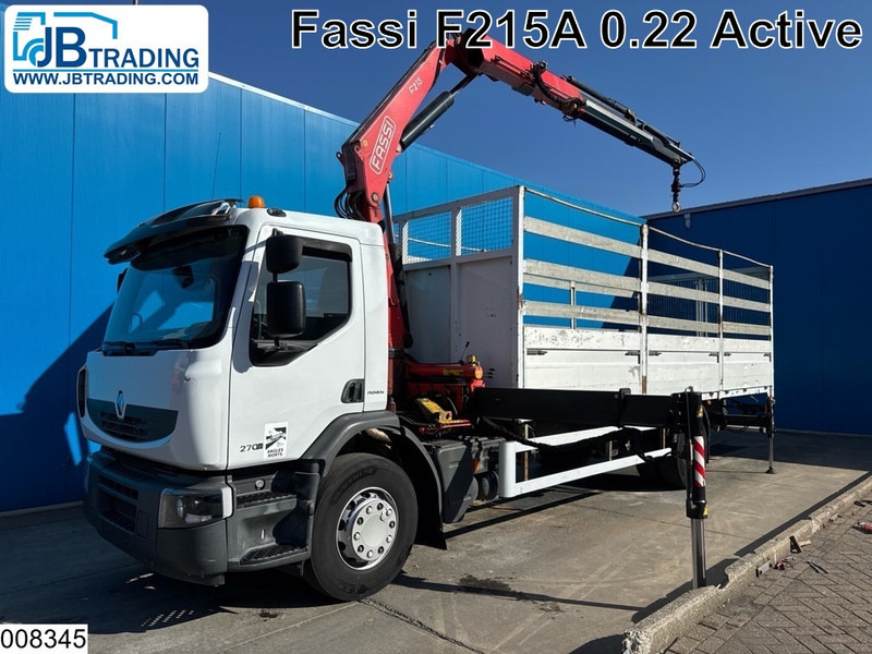 Renault Premium 270 Dxi EURO 5, Fassi, Manual - Autocarro con pianale/ Cassone fisso, Camion con gru: foto 1 Renault Premium 270 Dxi EURO 5, Fassi, Manual - Autocarro con pianale/ Cassone fisso, Camion con gru: foto 1