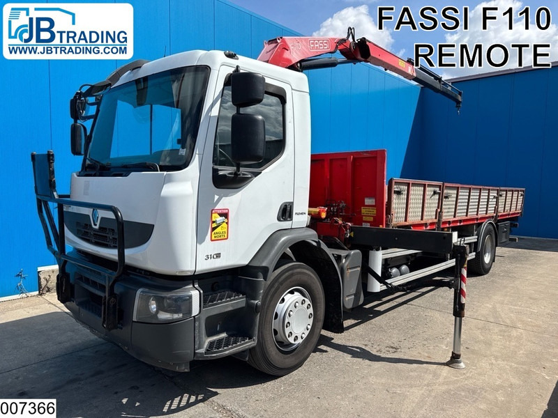 Renault Premium 310 Dxi EURO 5, Retarder, Fassi, Remote - Autocarro con pianale/ Cassone fisso, Camion con gru: foto 1 Renault Premium 310 Dxi EURO 5, Retarder, Fassi, Remote - Autocarro con pianale/ Cassone fisso, Camion con gru: foto 1