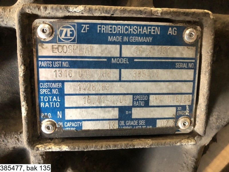 ZF ECOSPLIT 16 S 181 IT, Manual - Cambio: foto 3 ZF ECOSPLIT 16 S 181 IT, Manual - Cambio: foto 3