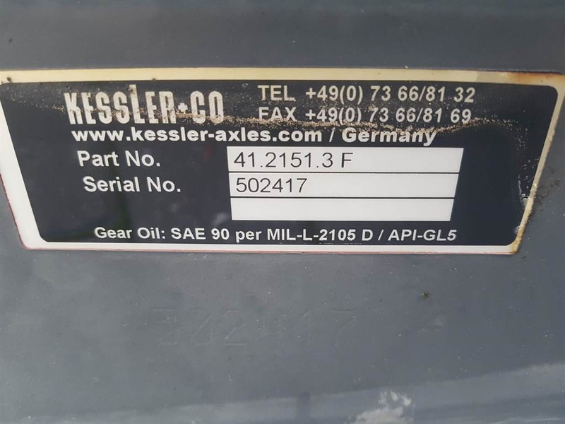 Assali e ricambi per Macchina da cantiere Fuchs MHL320-Kessler+CO 41.2151.3F-Terex 5435661010-Axle: foto 6