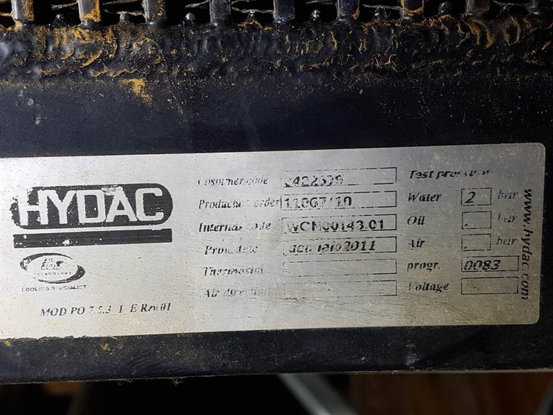 Hydac - Watercooler/Kühler/Koeler - Motore e ricambi per Macchina da cantiere: foto 4 Hydac - Watercooler/Kühler/Koeler - Motore e ricambi per Macchina da cantiere: foto 4