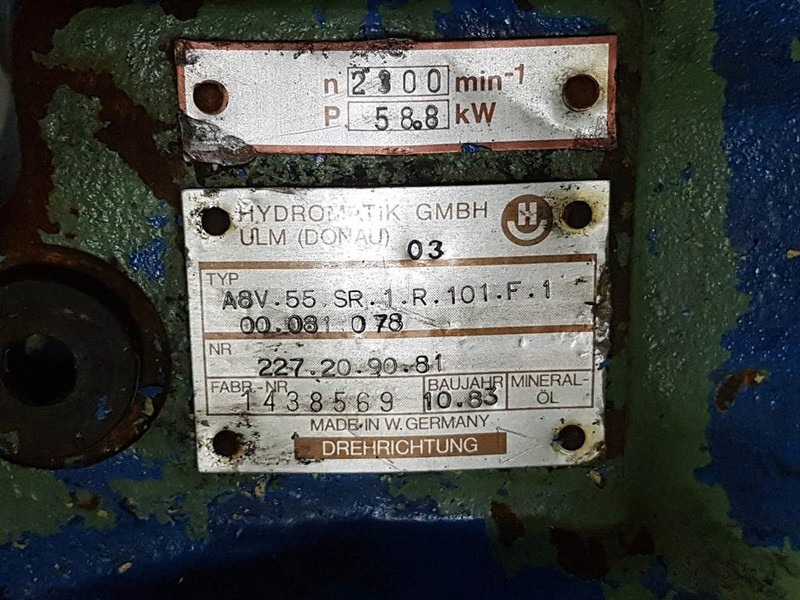 Idraulica per Macchina da cantiere Hydromatik A8V55SR1R101F100081-227.20.90.81-Load sensing pump: foto 6