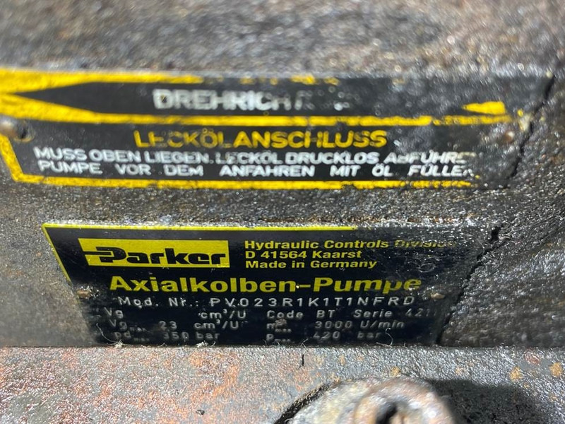 Parker PV023R1K1T1NFRD - Load sensing pump - Idraulica per Macchina da cantiere: foto 4 Parker PV023R1K1T1NFRD - Load sensing pump - Idraulica per Macchina da cantiere: foto 4