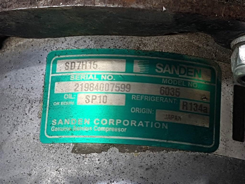 SANDEN SD7H15-6035-Compressor/Kompressor/Aircopomp - Compressore A/C per Macchina da cantiere: foto 4 SANDEN SD7H15-6035-Compressor/Kompressor/Aircopomp - Compressore A/C per Macchina da cantiere: foto 4