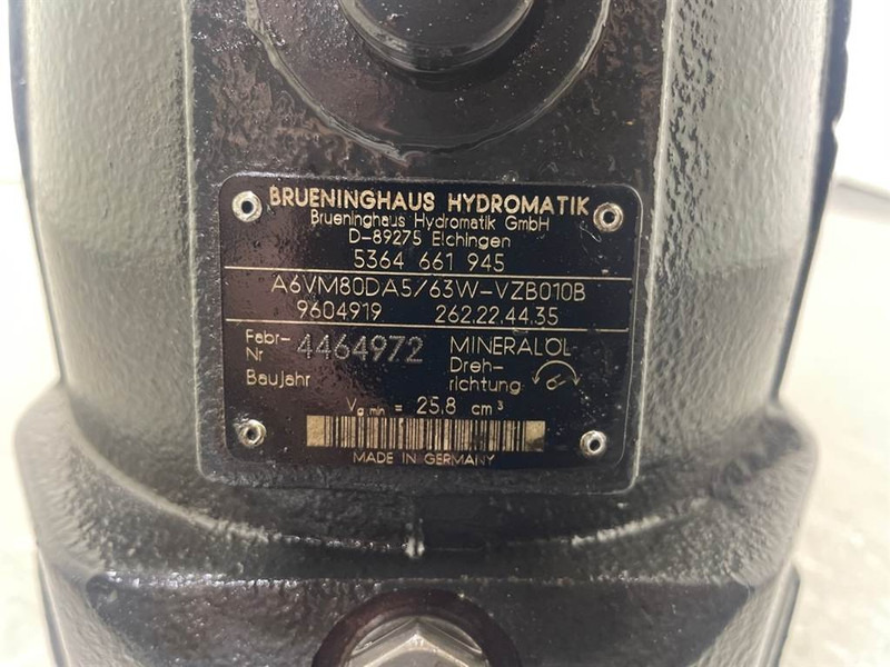 Schaeff SKL844-5364661945-A6VM80DA5/63W-Drive motor - Idraulica per Macchina da cantiere: foto 4 Schaeff SKL844-5364661945-A6VM80DA5/63W-Drive motor - Idraulica per Macchina da cantiere: foto 4