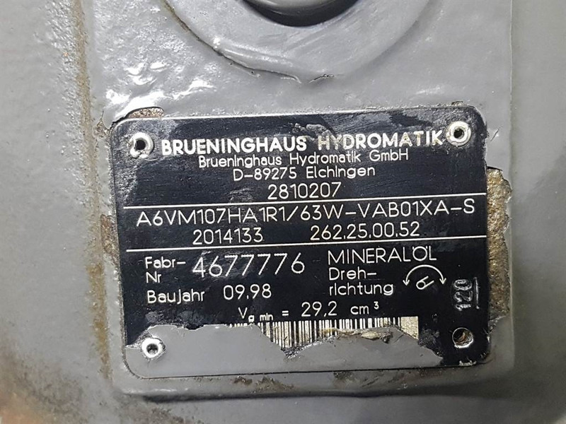 Volvo L30B-2810207-Hydromatik A6VM107HA1R1/63W-Motor - Idraulica per Macchina da cantiere: foto 4 Volvo L30B-2810207-Hydromatik A6VM107HA1R1/63W-Motor - Idraulica per Macchina da cantiere: foto 4