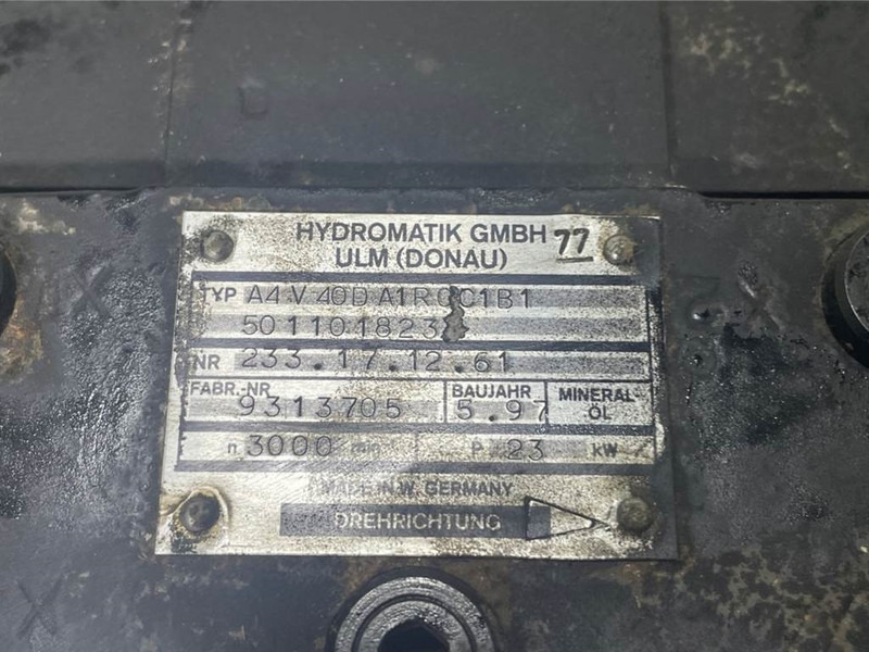 WACKER NEUSON 5011018233/1000192758-Hydromatik A4V40-Drive pump - Idraulica per Macchina da cantiere: foto 4 WACKER NEUSON 5011018233/1000192758-Hydromatik A4V40-Drive pump - Idraulica per Macchina da cantiere: foto 4