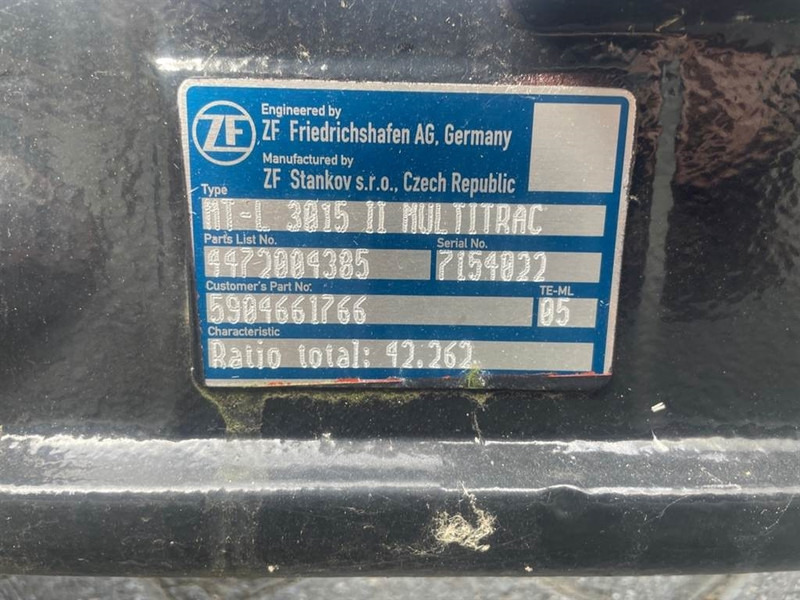 Yanmar V7-5904661766-ZF MT-L3015II-Axle/Achse/As - Assali e ricambi per Macchina da cantiere: foto 5 Yanmar V7-5904661766-ZF MT-L3015II-Axle/Achse/As - Assali e ricambi per Macchina da cantiere: foto 5