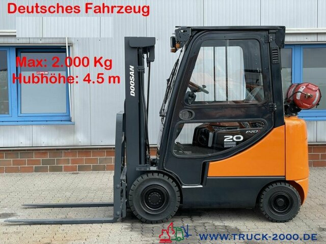 Doosan G20SC-5 Hubhöhe 4.5 m 2000 Kg 4505 h Neue Reifen - Carrello elevatore a gas: foto 1 Doosan G20SC-5 Hubhöhe 4.5 m 2000 Kg 4505 h Neue Reifen - Carrello elevatore a gas: foto 1