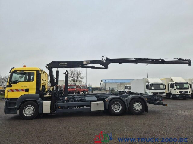 Autocarro scarrabile, Camion con gru MAN TGS 26.320 Meiller RK 2070+ Kran MKG HLK 177+FB: foto 7