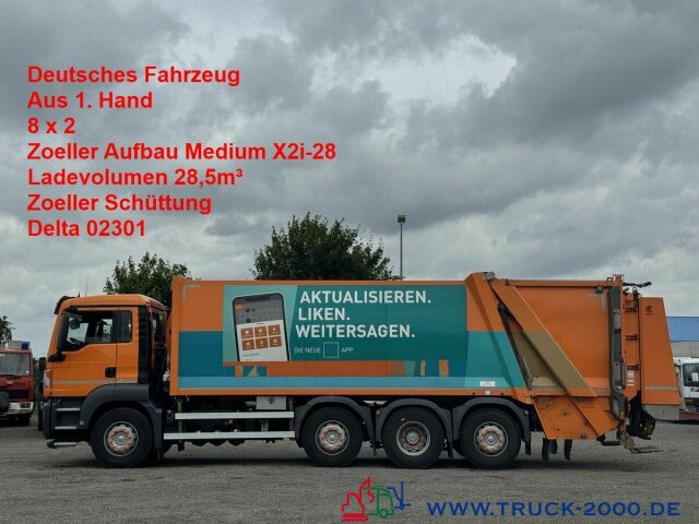 MAN TGS 35.360 8x2 Zoeller 29m³ Medium Schüttung 1.3 - Camion immondizia: foto 1 MAN TGS 35.360 8x2 Zoeller 29m³ Medium Schüttung 1.3 - Camion immondizia: foto 1